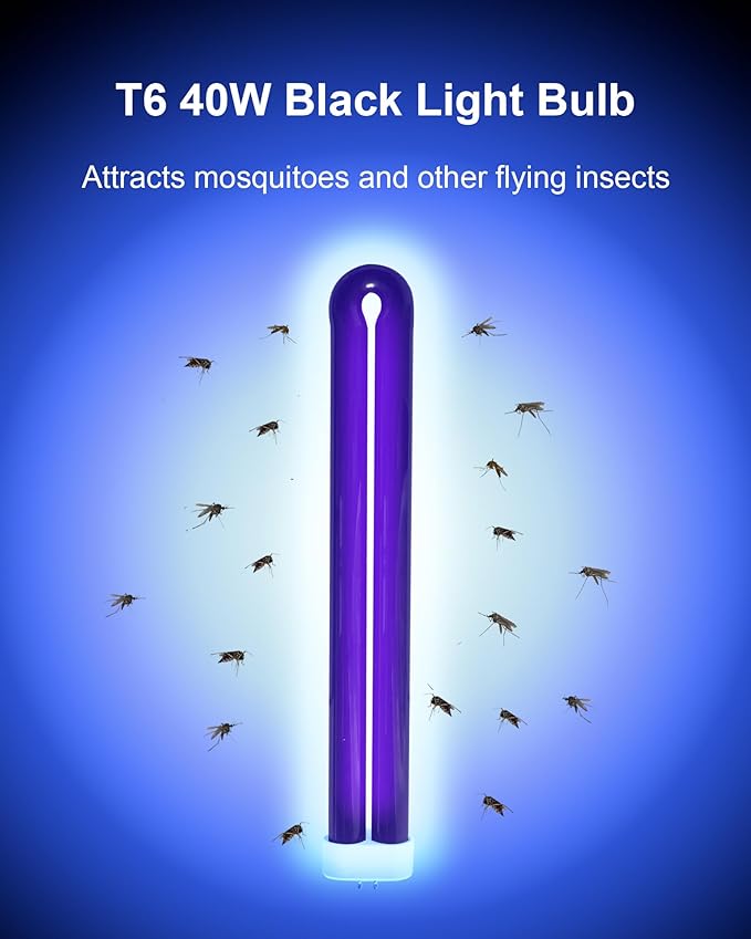 Dichroma BB-40blk 40W Black Light Replacement Bulb Compatible with Black Flag Model BZ-40BLK, BZ-40DX, BZ-40MAX Bug Zapper, 2 Pack