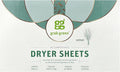 Grab Green Dryer Sheets, 80 Sheets, Vetiver Scent, Plant and Mineral Based, Compostable, Softens Fabrics, Reduces Static Cling and Wrinkles