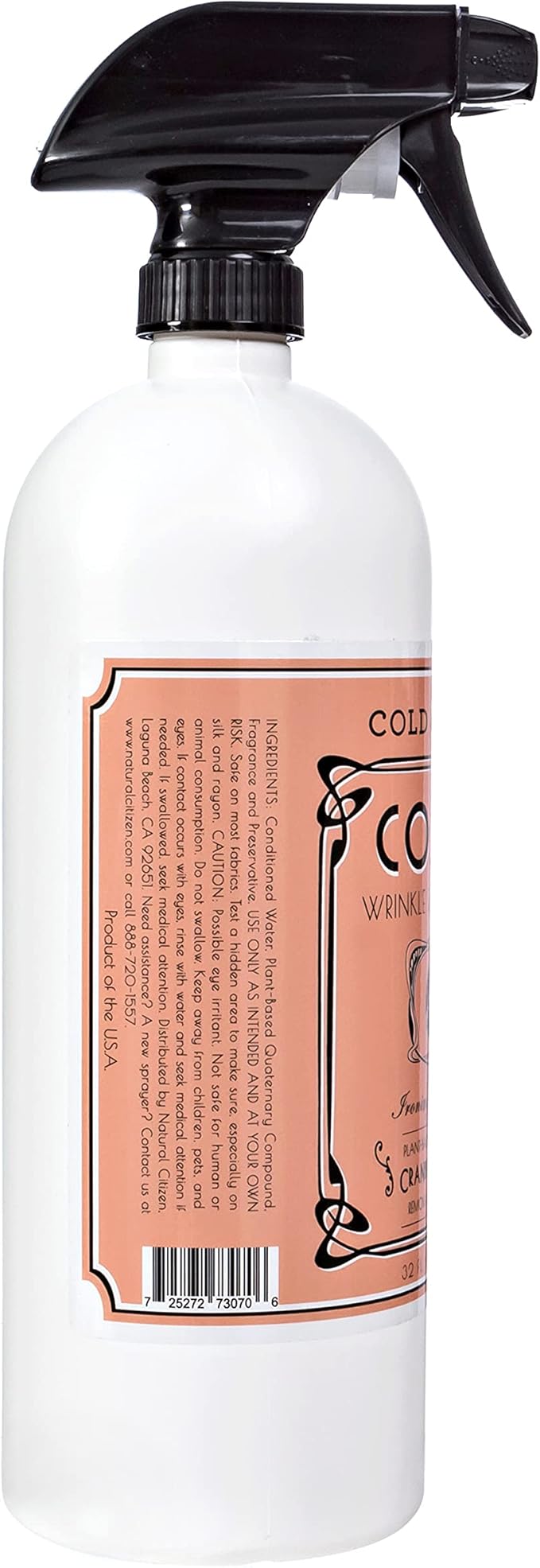 Cold Iron Wrinkle Release Spray for Clothes | 32 fl oz Cosmo Cranberry Citrus & Mojito Citrus Mint Bundle | Plant-Based Ironing Alternative - Variety Pack of 2