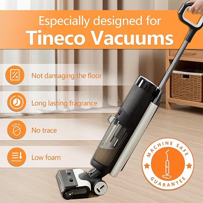Floor Cleaning Solution Compatible With Tineco, Suitable With All Robot Vacuums with Mopping and Cordless Wet/Dry Vacuum Mop Cleaner