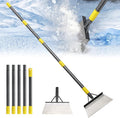 Garden Flat Shovel - Snow Ice Scraper, 60" Multifunctional Garden Cleaning Shovels, Heavy Duty Floor Scrapers Long Handle,Metal Weeding Scraper for Lawn Edging, Snow Ice Removal