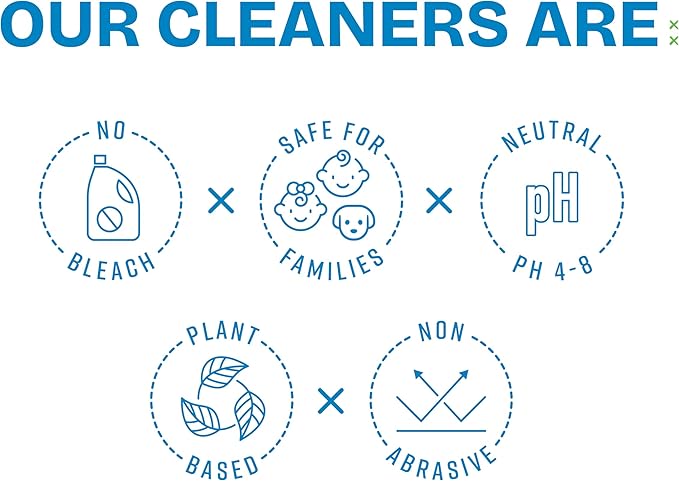 Simpleaf Clean Kitchen Degreaser Cleaner | Refill System Cleaners| Bleach‑Free| Ammonia‑Free|Grease, Oils & Food Soil Remover | Citrus Zest 24oz x 2