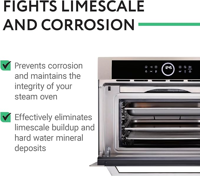 IMPRESA Steam Oven Descaling Solution - 8 Fl Oz Steam Oven Cleaner & Descaler - Compatible with Wolf, Miele, Thermador, Gaggenau, Bosch & Smeg