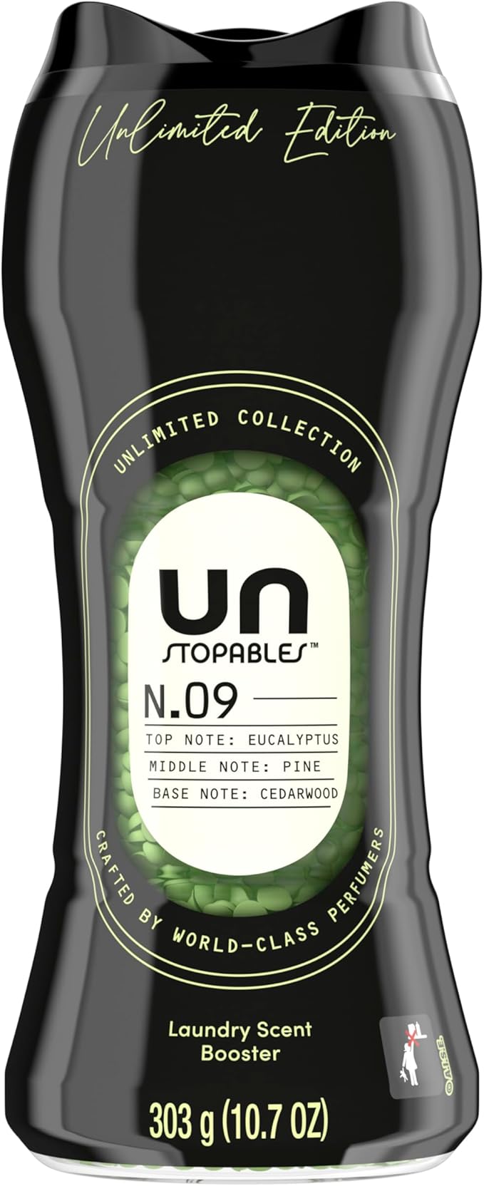 Downy Unstopables Unlimited Collection In-Wash Laundry Scent Booster Beads, No. 09, Fine Fragrance, Long-Lasting Fresh Scent Beads, 10.7 oz