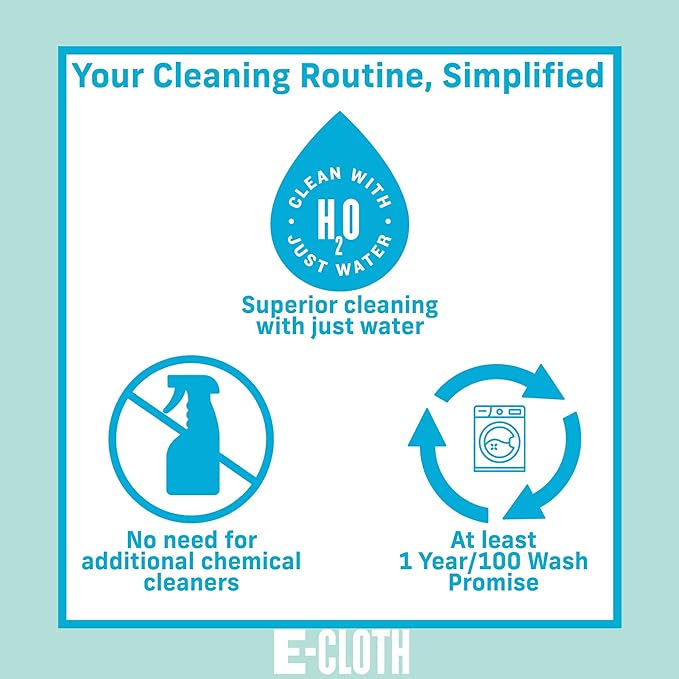 E-Cloth Flexi-Edge Floor & Wall Duster, Reusable Dusting Mop for Floor Cleaning, Floor Cleaner Ideal for Harword, Tile, Laminate and Other Hard Surfaces, 100 Wash Guarantee, 1 Pack