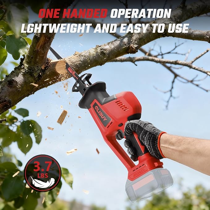 Reciprocating Saw for Milwaukee M18 Battery,【Battery Not Included】,Cordless Sawzall with 8 Blades,0-3000SPM Variable Speed, Cordless Reciprocating Saws for Wood/Metal/PVC Cutting