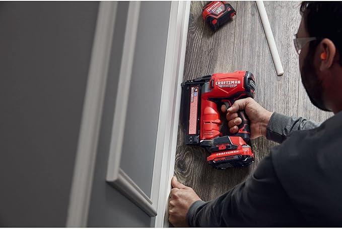 CRAFTSMAN V20 RP Pin Nailer, Nail Gun, 23GA, For 5/8-1-3/8 inch Pin Nails, Bare Tool Only (CMCN623B)