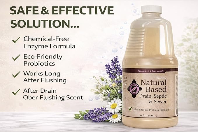 Drain, Septic & Sewer Natural Based Cleaner 1 Jug 64 oz.