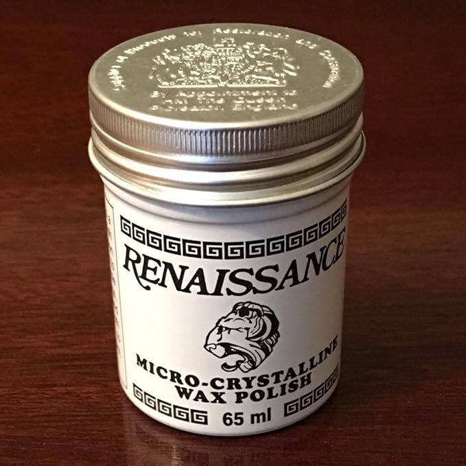 R e n a i s s a n c e Wax Polish & Pre Lim Surface Cleaner Set - 65ml Jewelry Cleaner Restoration of Silver Gold Brass Copper-Metal Polish & Car Polish Microcrystalline Wax, Polishing Compound & Ebook