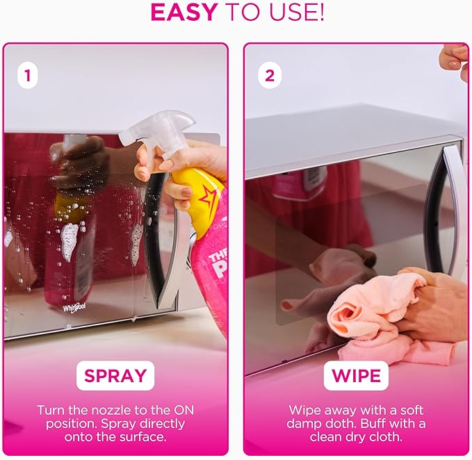 The Pink Stuff Miracle Multi-Purpose Cleaner Spray,30 fl oz – Now 20% More! Powerful All-Purpose Cleaning Solution for Kitchens,Bathrooms,Floors&More – Cuts Through Grease&Grime with Ease,(Pack of 2)