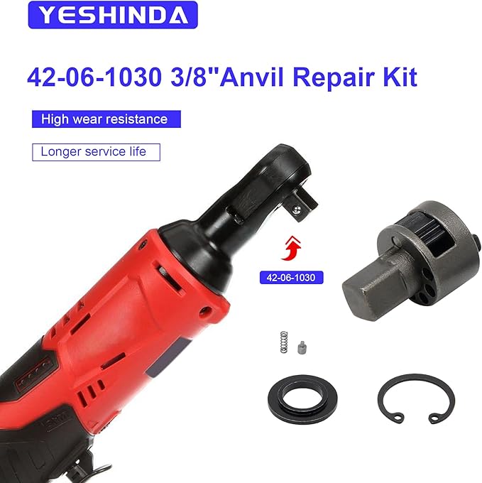 3/8 inch 42-06-1030 Ratchet Head Anvil Repair Kit Fit for 2457-20,2457-21 M12 Spanner-Tool