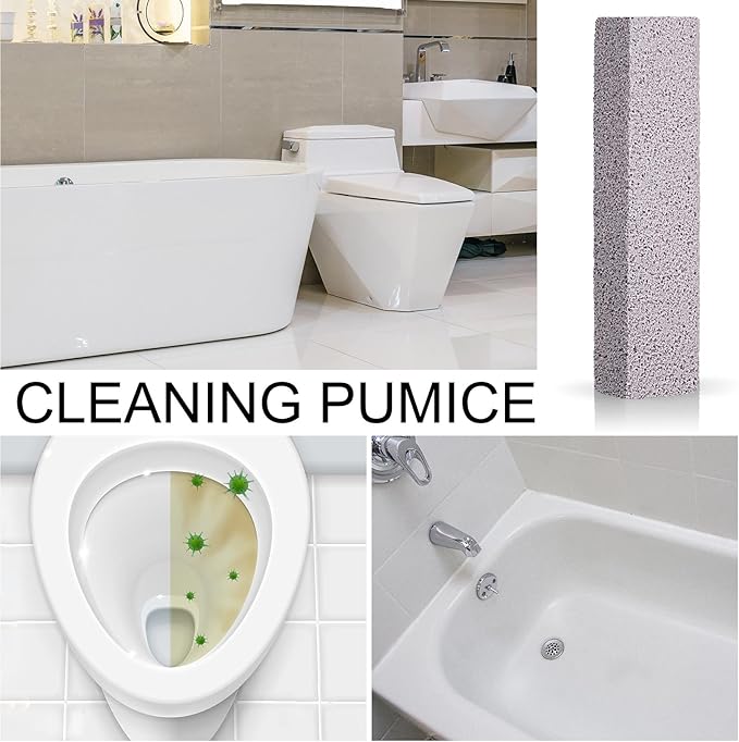 Chinco 300 Packs Pumice Stone for Cleaning, Scouring Pad Removing Stain Grime Without Leaving Scratches for Kitchen Oven Stove Home Bathroom Toilet Pool House Cleaning Supplies