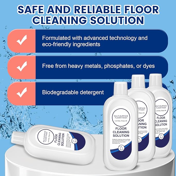 Multi-Surface Floor Cleaning Solution Compatible with Tineco, Cleaner Refill for All Mopping Robot Vacuums and Cordless Wet/Dry Mops (2 Bottle Pack, Original)