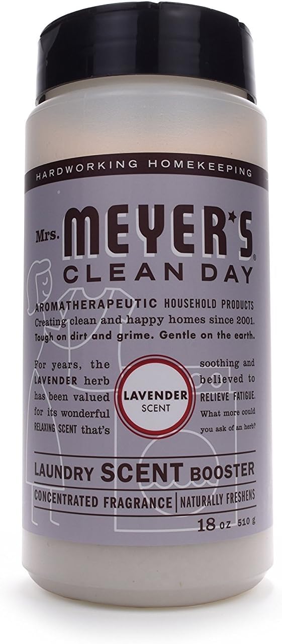 MRS. MEYER'S CLEAN DAY Laundry Booster, Pair with Liquid Laundry Detergent or Detergent Pods, Lavender, 18 oz