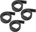 MECCANIXITY Replacement Squeegee Rubber for Window, Glass, Shower Doors, Tile Wall, 17.72 Inch, Black Pack of 4
