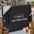 Mattress Bags for Moving and Storage, BETU Waterproof Mattress Protector Full XL Mattress Cover with 8 Heavy Duty Handles and Zipper Extra Thick Moving Supplies for Bed Reusable (82x57x13.5 Black)