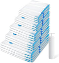 15 Pack Vacuum Storage Bags，Space Saver Bags(3 Jumbo/3 Large/3 Medium/3 Small/3 Roll),Compression for Comforters and Blankets, Sealer Clothes Storage, Hand Pump Included