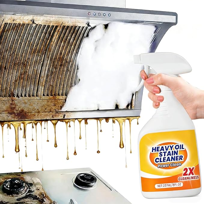 Kitchen Heavy Oil Cleaner, Kitchen Cleaner, Multipurpose Oil Stain Remover,Kitchens Grease Cleaner, Grease Remover, for Appliances Countertops Range Hoods