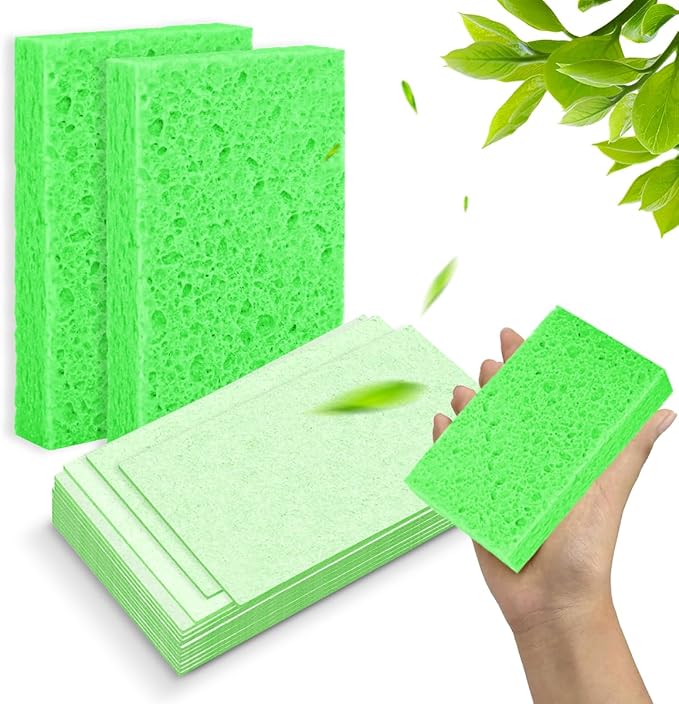 36 - Pack Non-Scratch Scrub Sponges - Sponges for Dishes and Washing Dishes, Cleaning Sponges for Kitchen Home and More（Mixed）