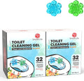 Simple Life Toilet Gel Stamp – Fresh Flower Scent, Anti-Limescale Toilet Cleaner Gel, Deodorizing & Long-Lasting Freshness, 64 Stamps, Blue & Green