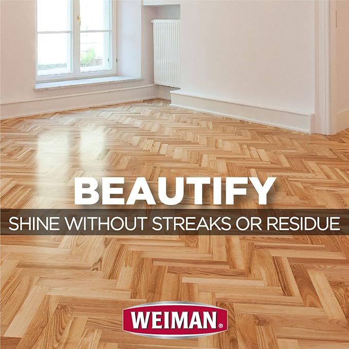 Weiman Hardwood Floor Cleaner – Surface Safe, No Harsh Scent, Safe for Use Around Kids and Pets, Residue Free – 27 oz. Trigger