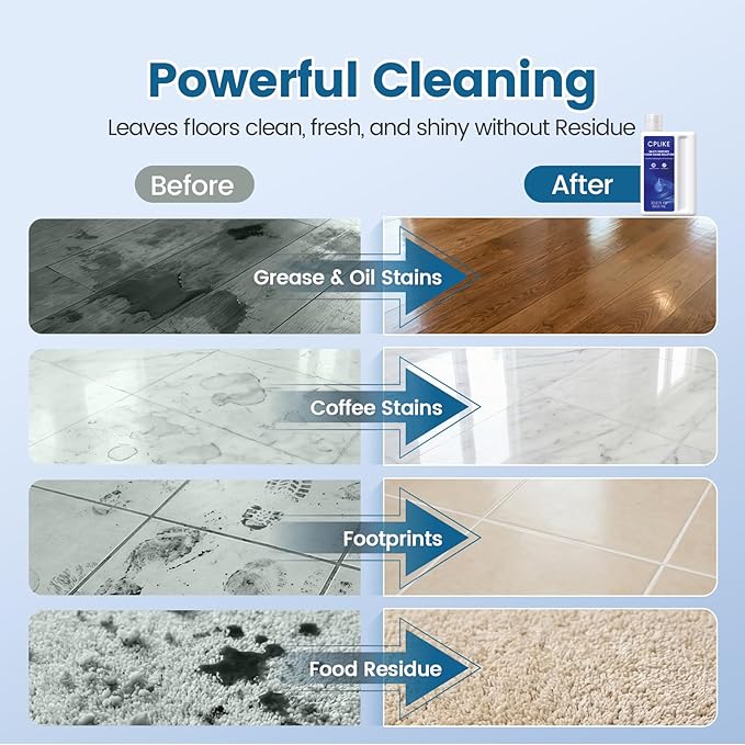 Floor Cleaning Solution Compatible with Dreame Cleaning Solution, Multi-Surface Floor Cleaner for All Dreame Wet Dry Vacuum Cleaners & Robot Vacuums, 33.8 fl oz