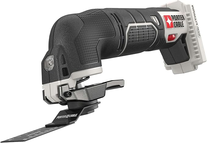 PORTER-CABLE 20V MAX* Oscillating Tool with 11-Piece Accessories, Tool Only (PCC710B)