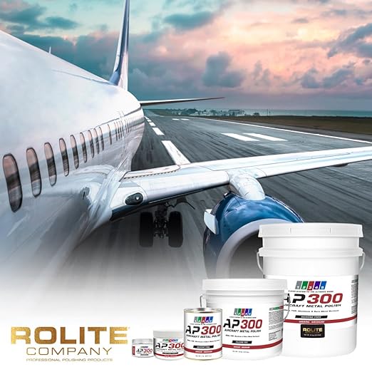 Rolite Aircraft Metal Polish 4.5 Oz Ap300 Medium for Airplane Aluminum Bare Metal Aviation Detailing Restoration