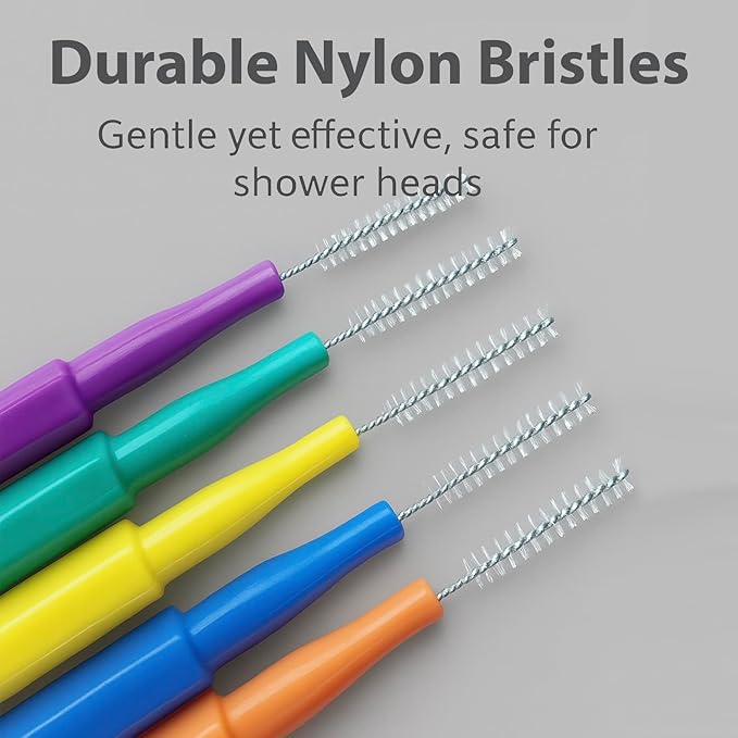Shower Head Cleaning Brushes, 35 PCS Multi-Size Nozzle Cleaner Tool with Storage Case, Shower Head Cleaner Picks for Unclogging Small Holes, Bathroom, Faucets & Spray Nozzles(Multi Color)