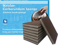 Carborundum Sponge Nano Emery Sponges Caspian Stone Pot Clean Brush Rust Eraser Grit Scouring Pads Pot Cleaning Pads with Carborundum Washing Kitchen Cleaner Tool 8pc