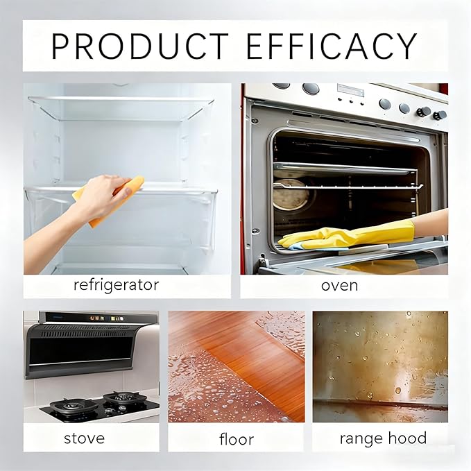 2026 New Electrolyzed Ion Kitchen Cleaner,Kitchen Appliance Cleaner,Oven Cleaner Heavy Duty For Kitchen Appliances, Household, Oven, Stove, Range Hood (1pcs)