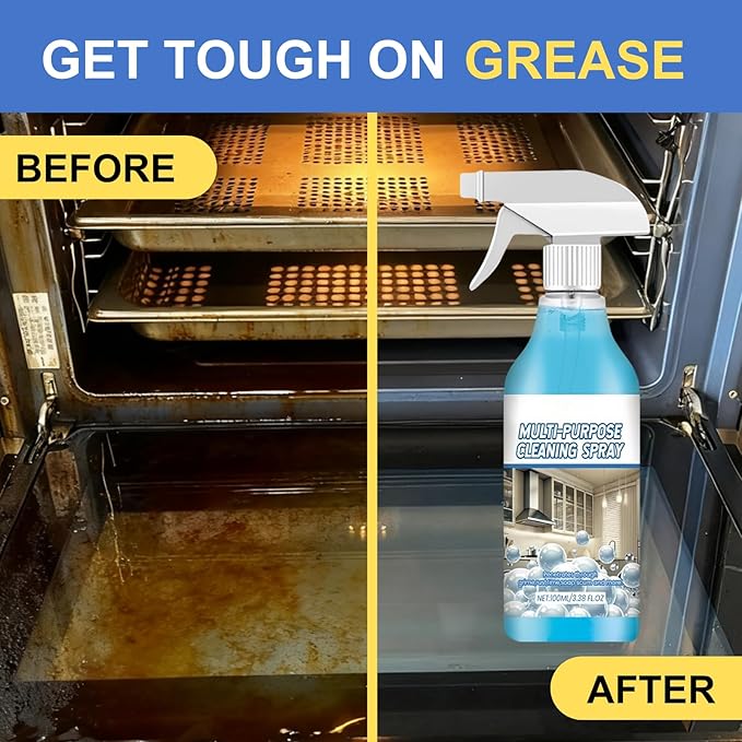 2PCS Spray Splash Cleaner Multi-Purpose Cleaning Spray,Oven Foam Spray, Kitchen Foam Cleaner, Kitchen, Countertop, Oven Multi-Purpose Spray.