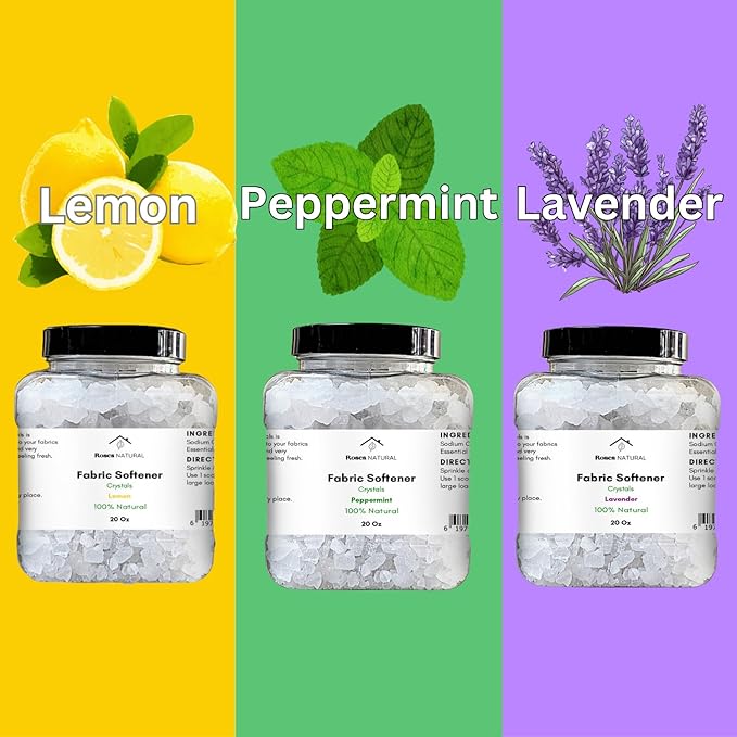 Fabric Softener Crystals, Freshens and Softens Fabrics, 3 Pleasant Scent (Lavender, 20 oz)
