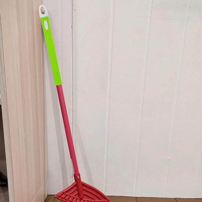 2pcs Mop Handle Replacement with End Caps, Stainless Steel Broom and Dustpan Pole Grip, Sturdy Household Cleaning Tool Accessories for Floor Sweeping and Mop Use
