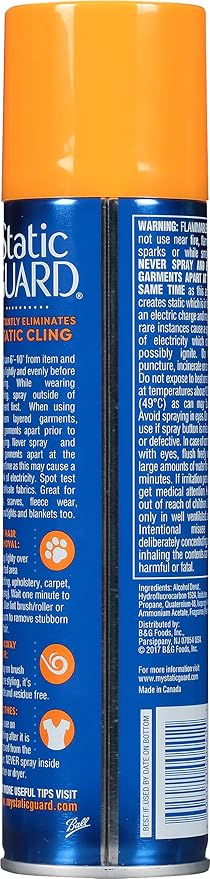 Static Guard Fabric Spray, 5.5 Ounce Can (Pack of 2)