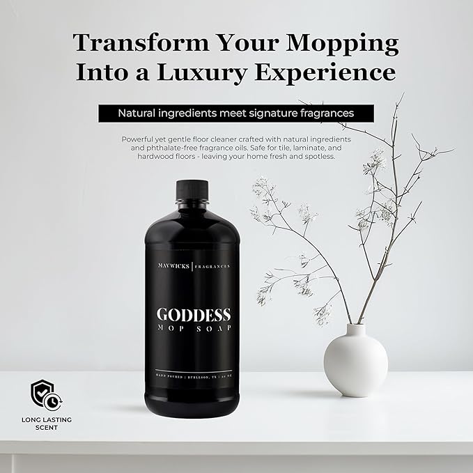 Fragrances - Luxury Mop Soap (Goddess) 32 Oz – Goddess Scented Floor Cleaner for Mopping – Pet Safe, Best Smelling Mop Detergent for All Surfaces