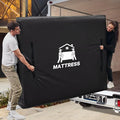 Mattress Bags for Moving, BETU Mattress Protector Waterproof Mattress Cover Queen Size Storage Bags with 8 Heavy-Duty Handles and Zipper for Bed Extra Thick Large Reusable(2 Pack, 82"x62"x15" Black)