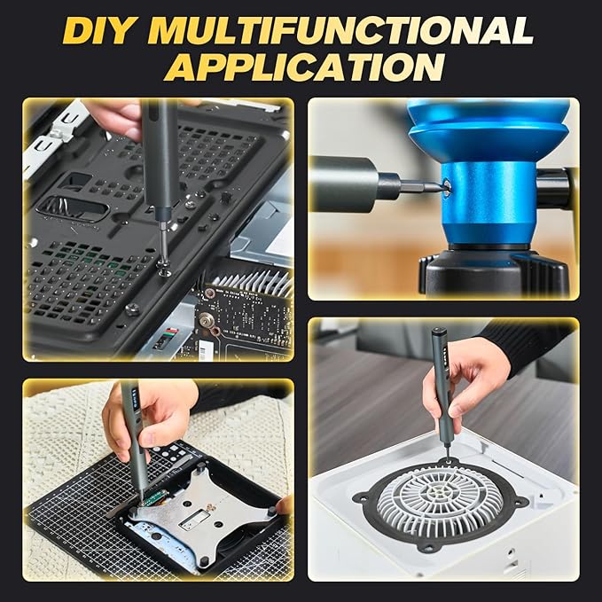 SAKER Electric Screwdriver Set - 57 in1 Mini Magnetic Precision Repair Tool Kit with Rechargeable Torque Screwdriver for Home DIY Furniture Electronics Repair & Gifts for Men