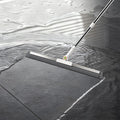 Floor Squeegee for Concrete Floor, Squeegee for Floor with 180° Rotating Head & 63" Long Handle, Garage Floor Squeegee Broom for Epoxy, Pet Hair, Water Removal, Tile Floor, Shower Glass, Driveway