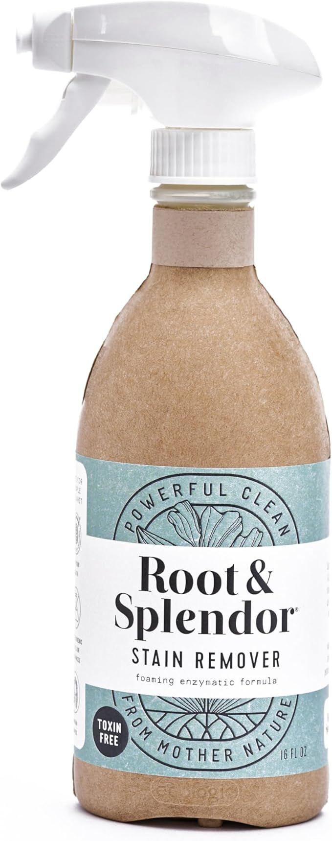Root & Splendor Non Toxic Stain Remover - Natural Stain Remover for Laundry | Eco Friendly, Plant Based, EWG Verified, Unscented, 16 fl oz