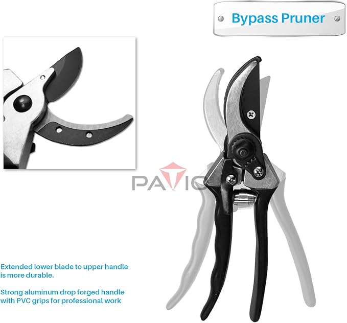Patio Paradise Garden Tool Loppers 3 PCS - Hedge Shear, Shrub Shears Purner, Tree Trimmer, Pruning Clippers, Branch Cutter Kit, Heavy-duty Shears for Yard, Lawn, Gardening Gift