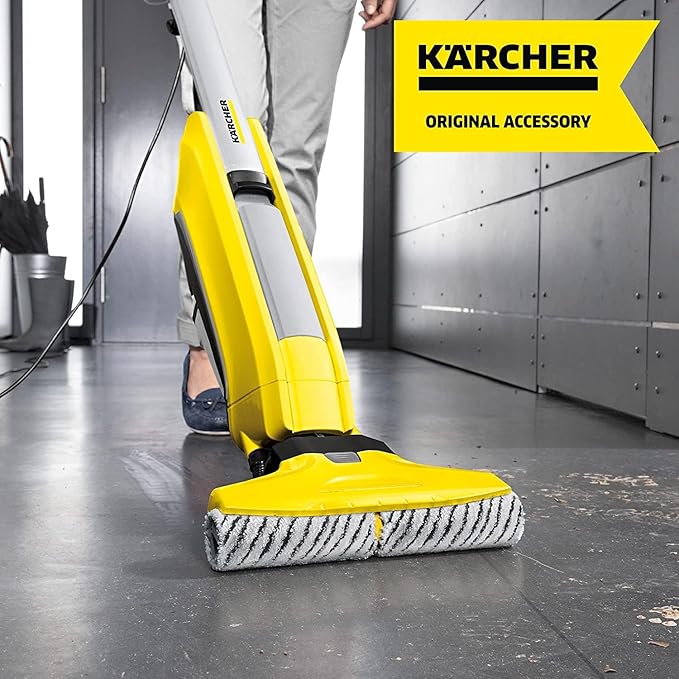 Kärcher FC Stone and Tile Rollers for Karcher FC3, FC5, FC7 Electric Floor Cleaner Mop, Microfiber Rollers - 2 Pack