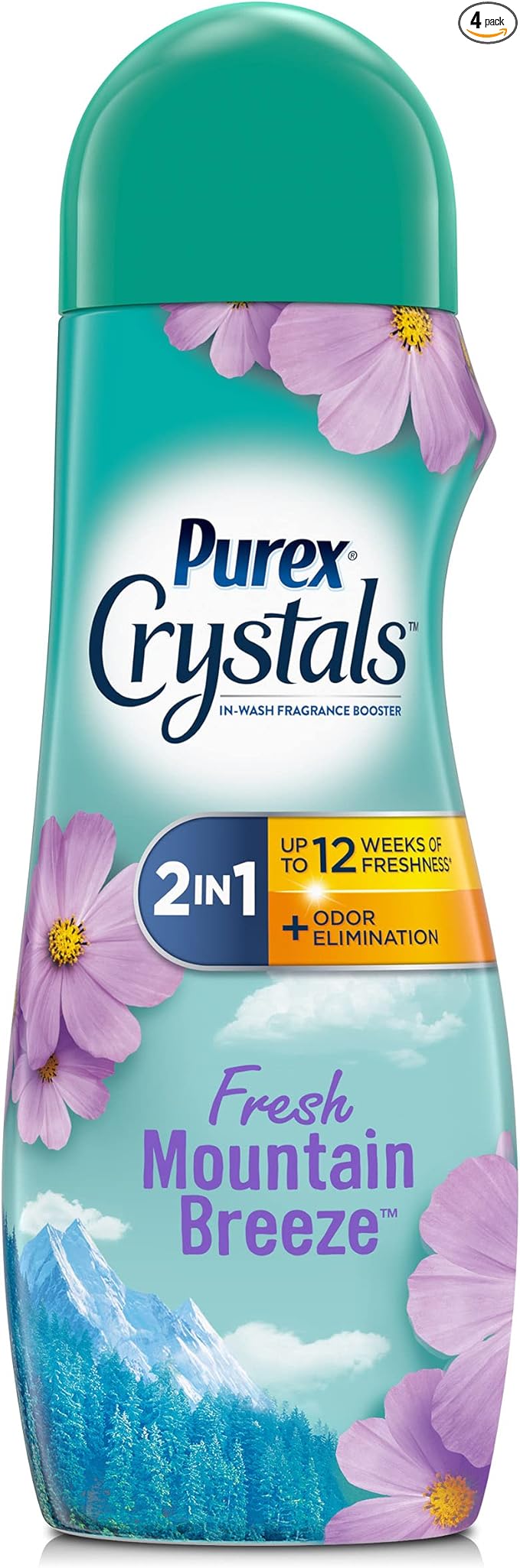 Purex Crystals In-Wash Fragrance and Scent Booster, Fresh Mountain Breeze, 21 Ounce