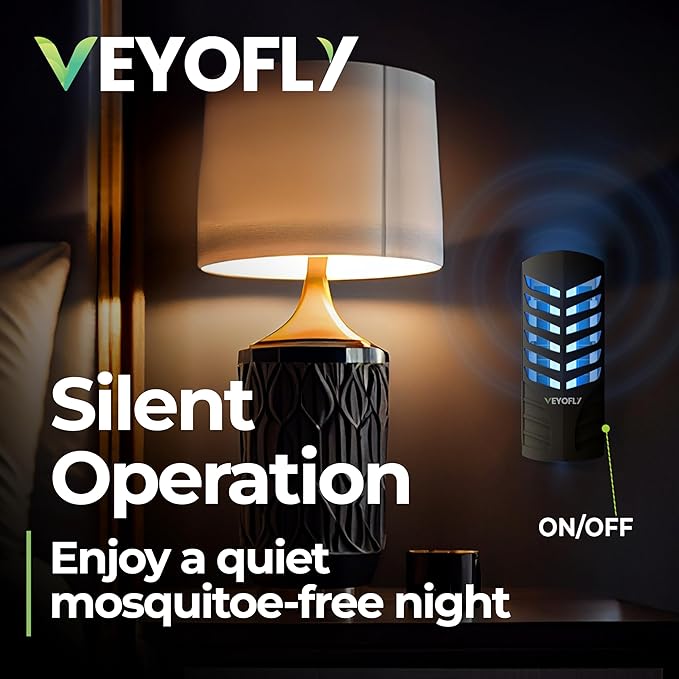 VEYOFLY Fruit Fly Traps for Indoors, Fly Trap Indoor, (4 Device + 12 Refills) Fly Catcher Indoor, Gnat Traps for House Indoor, Fly Trap, Plug in Light Flying Insect Trap, Bug Killer