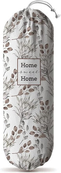 Hglian Grocery Plastic Bag Holder,Watercolor Leaves Plastic Bags Organizer Shopping Bags Storage,Farmhouse Home Kitchen Decor,Gifts for Women
