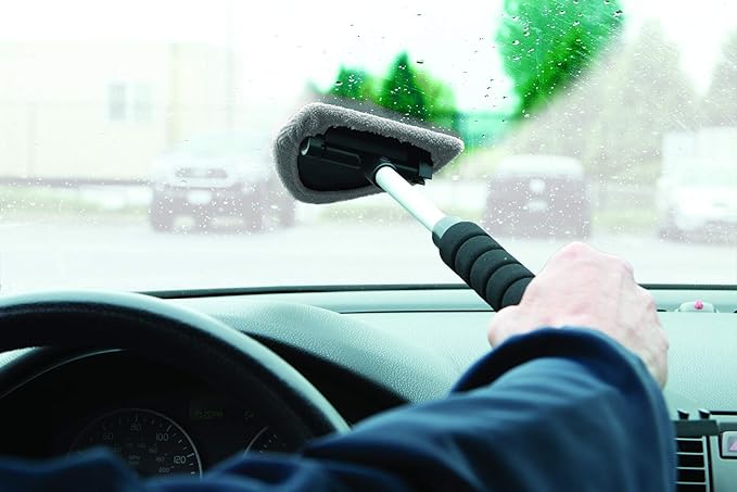 Performance Tool W1462 2-in-1 Window Cleaner/Scraper - Perfect Tool for Cleaning and Scraping Windows, Mirrors, and Glass Surfaces with Ease