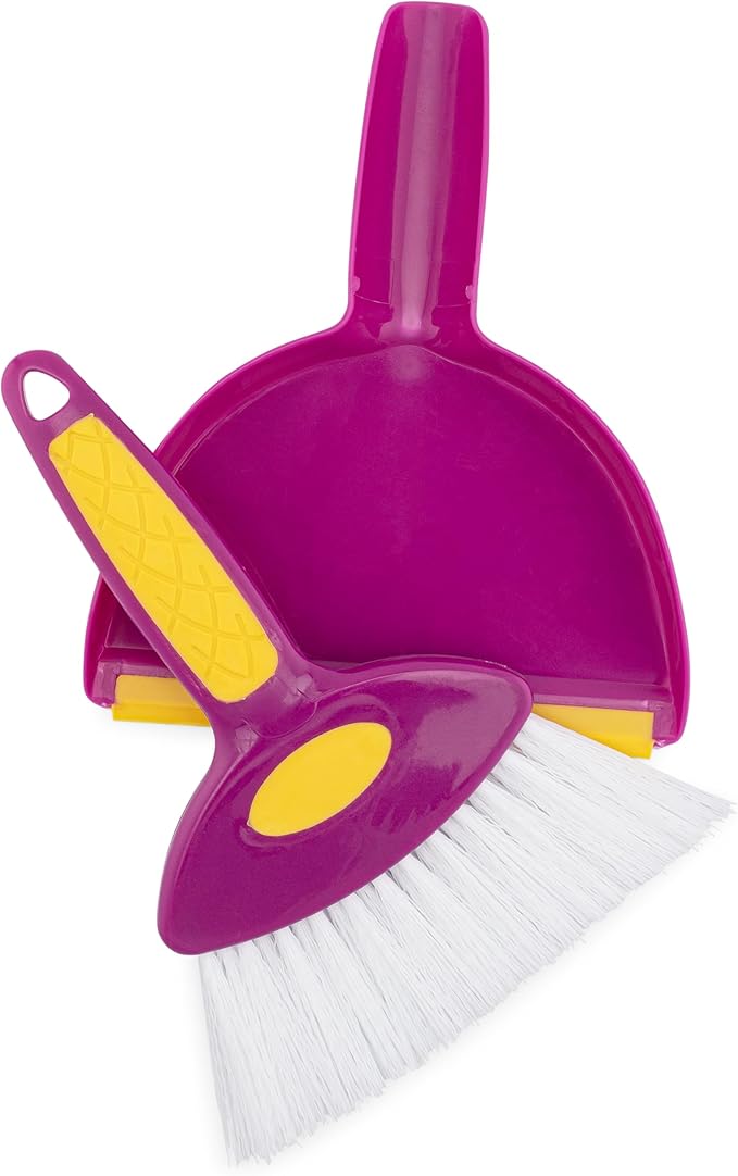 Cadet Home Solutions Broom Mini Hand Whisk and Snap-on Dustpan Set (1, Small)