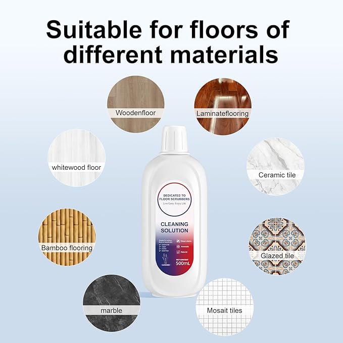 Compatible with Tineco Cleaning Solution Lavender Scent Floor Cleaning Solution, Suitable for All Robot Vacuum Cleaners and Wireless Wet Dry Dual-Use Vacuum Cleaners (2 Bottle, Lavender)
