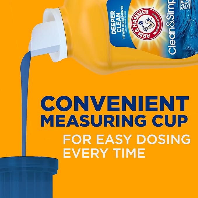 ARM & HAMMER Clean & Simple, 77 Loads Liquid Laundry Detergent, 100.5 Fl oz