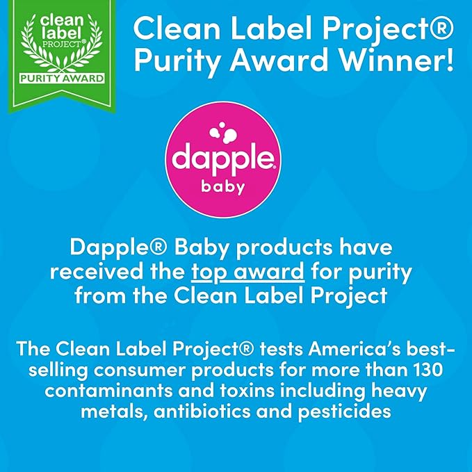 Dapple Baby Dishwasher Pacs, Hypoallergenic Dishwasher Pods Powered by Plants, Removes Milk Residue & Odor on Dishes, Baby Bottles & Kitchenware, Fragrance Free, 25 Count (Pack of 1)